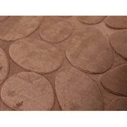 Коврик для ванной Камни 50*80см шоколад