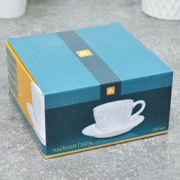 Чайная пара 220мл "Жемчужная волна"