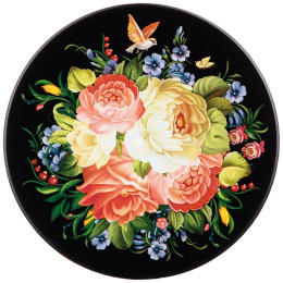 Набор салатников 5 предметов с пластиковыми крышками "Роскошный сад"