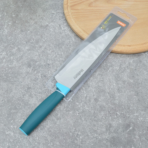 Нож поварской 20см с рукояткой софт-тач VELUTTO MAL-01VEL