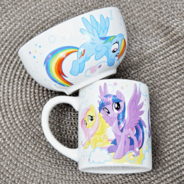 Набор детской посуды 2 предмета "My Little Pony. Радуга"