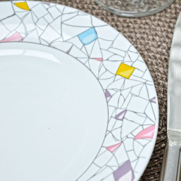 Тарелка десертная 18см Мозаика