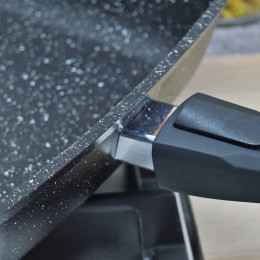 Сковорода 26*26см Гранит black Induction Pro со съемной ручкой