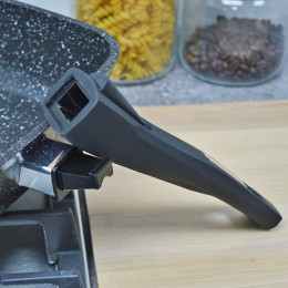 Сковорода 26*26см Гранит black Induction Pro со съемной ручкой