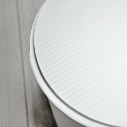 Ведро 18л с педалью "Sтиль" белый моно