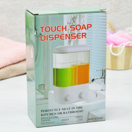 Дозатор для жидкого мыла 2-х секционный XG03A-2