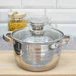 Набор кастрюль 4 предмета 2л, 3л, 5л, ковш 1,5л Premium