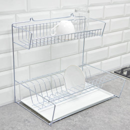 Сушилка для посуды настенная с поддоном, 41*28,5*38см