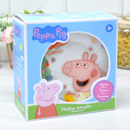 Набор детской посуды 3 предмета"Свинка Пеппа"
