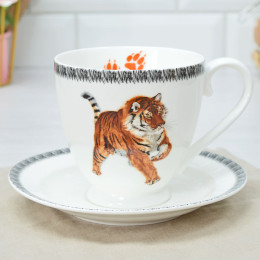 Чайная пара 440мл "Bengal tiger" круглая