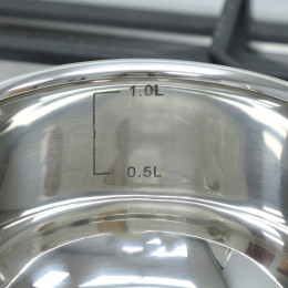 Кастрюля 1л со стеклянной крышкой Bella Cucina