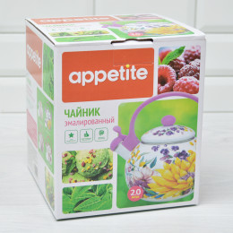 Чайник 2л со свистком Фиеста тм Appetite