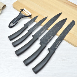Набор ножей 5 предметов+овощечистка Hoffburg HB-60573