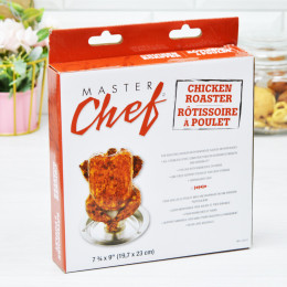 Подставка для курицы-гриль с поддоном ростер нерж