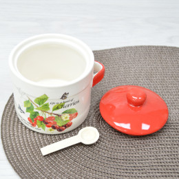 Банка 450мл с ложкой "Вишня"