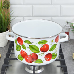 Кастрюля 5,5л "Вишня ягоды"