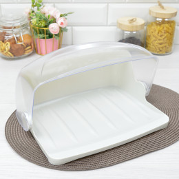 Хлебница "Грана" светло-серая