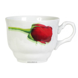 Чашка чайная 250мл форма Тюльпан Королева цветов