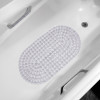 Коврик для ванны "Капля" 38х67 см белый 6804-transparent