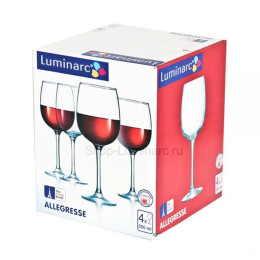Набор бокалов для вина 4шт 550мл АЛЛЕГРЕСС L1403
