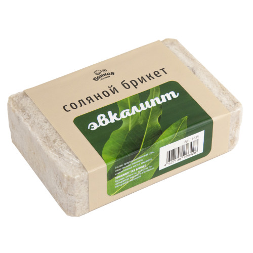 Соляной брикет 1,2 кг Эвкалипт "БАННАЯ ЛИНИЯ" 11-535