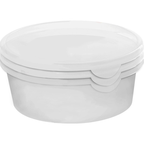Набор контейнеров для заморозки продуктов Lucky Friday "FROZEN" 3 шт 0,5 л круглые прозрачный LF1041ПР-36