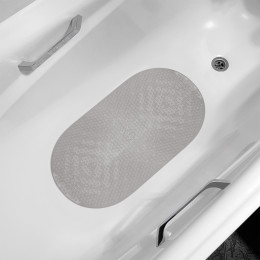 Коврик для ванны "Массажный" 38х69 см серый 6807-gray