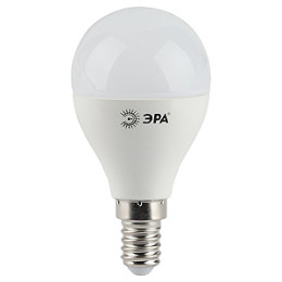 Лампа светодиодная ЭРА 5W/4000K шар E14