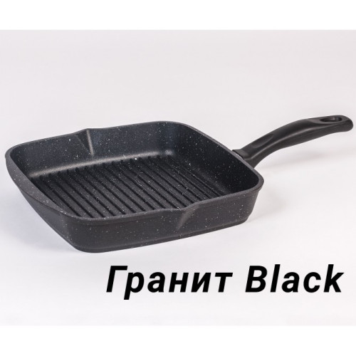 Сковорода-гриль квадр 26*26 см АП Гранит black 66802