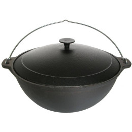 Казан 10л чугун с крышкой тм MYRON COOK