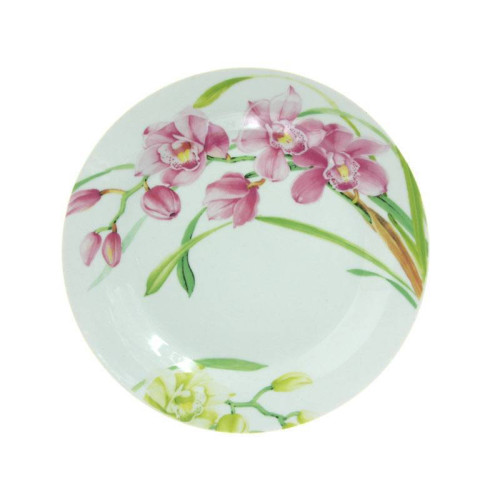 Тарелка 23см круг Ветка орхидеи