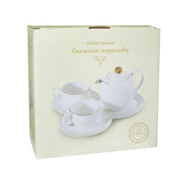 Чайный набор 4 предмета 250мл Снежная королева круглый