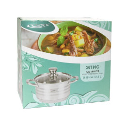 Кастрюля 2,5л нержавеющая сталь Элис