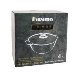 Казан 4л для плова Premium mokko