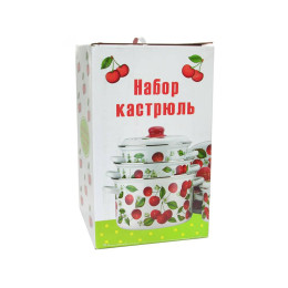Набор кастрюль "Дары лета" 4 предмета