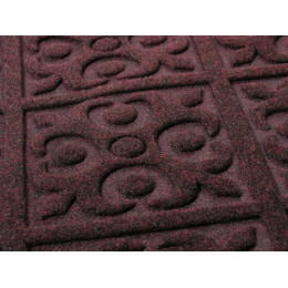 Коврик с ворсом 45*75см плотный коричневый
