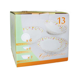 Сервиз столовый 13 предметов "Английская роза"