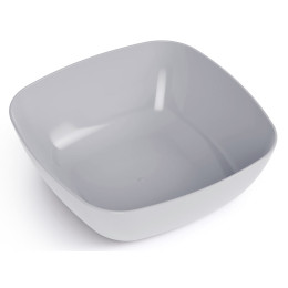 Тарелка Квадро глубокая серый