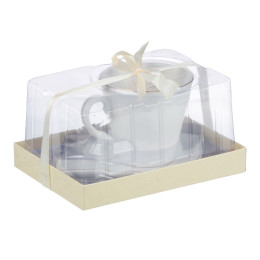 Чайная пара 220мл "Лист Блэк&Вайт" MILLIMI