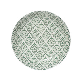 Тарелка глубокая 19см Дамаск зеленый