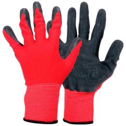 Перчатки хозяйственные PARK EL-C3032 размер 10 XL, красные с серым