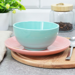 Салатник 450мл 14см COLOR MIX