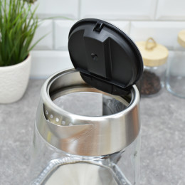 Чайник электрический 1,7л стеклянный с подсветкой SA-2728SBK