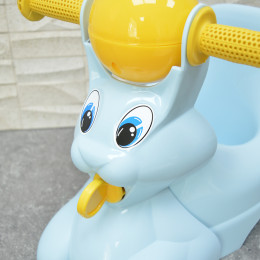 Горшок детский "Зайчик" Lapsi светло-голубой