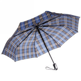 Зонт мужской автомат "Ультрамарин - Клетка", цвет микс