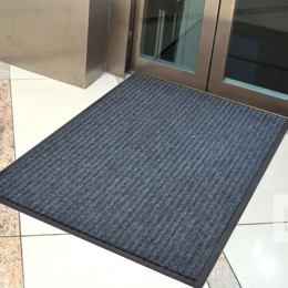 Коврик 120*180см влаговпитывающий ребристый FLOOR MAT Стандарт Лайт, серый