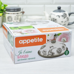 Блюдо для блинов 23см "Je t’aime" тм Appetite