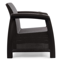 Набор из 2-ух кресел "Ротанг-плюс" без подушки мокко