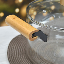 Кастрюля 3,5л стеклянная с крышкой BZ-BH-175