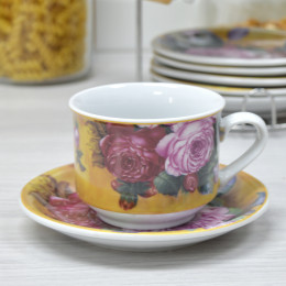 Чайный набор 13 предметов 220мл на подставке Rosenberg R-115125